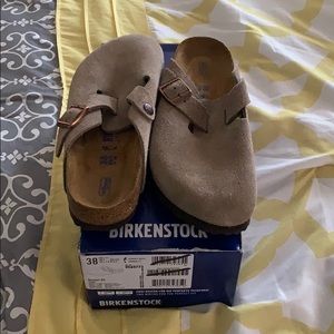 Birkenstock Boston BS in Taupe